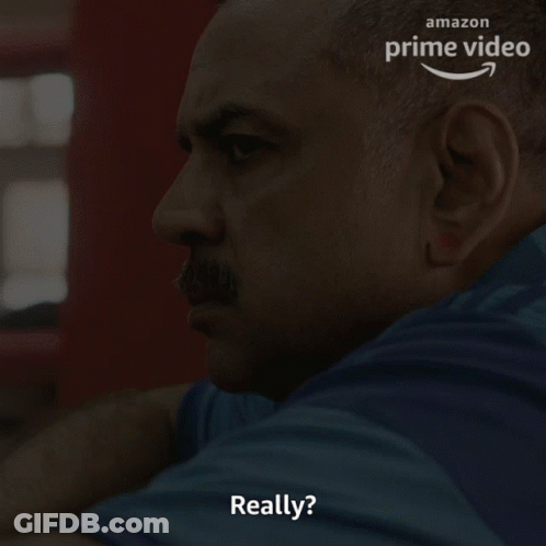Man With Mustache Asking If He Is Really GIF