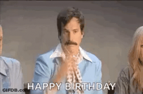 Man With Mustache Clapping In Front Of Group GIF