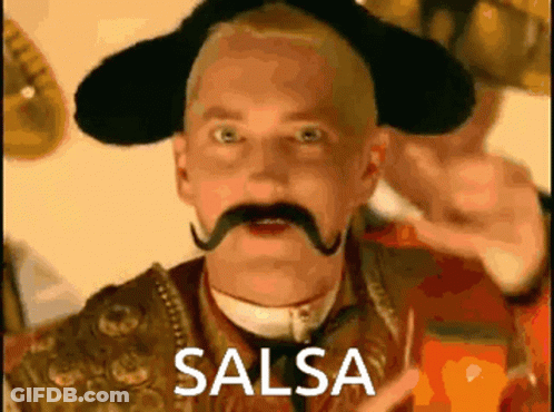 Man With Mustache Cowboy Hat Salsa Face GIF