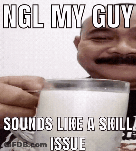 Man With Mustache Drinking Milk GIF