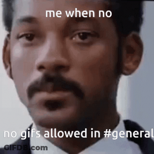 Man With Mustache Funny Face Saying Me When No GIFs Allowed GIF