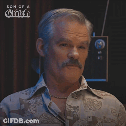 Man With Mustache Giving Blessing GIF