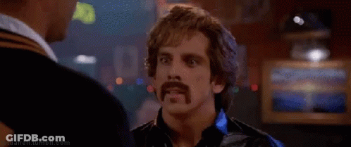 Man With Mustache Giving Middle Finger GIF