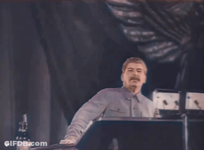 Man With Mustache Giving Speech GIF