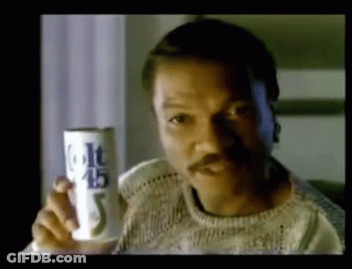 Man With Mustache Holding Beer GIF