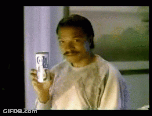 Man With Mustache Holding Bud Light GIF
