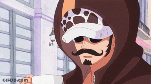 Man With Mustache Holding Coffee GIF