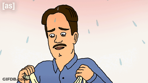 Man With Mustache Holding Towel Saying As GIF