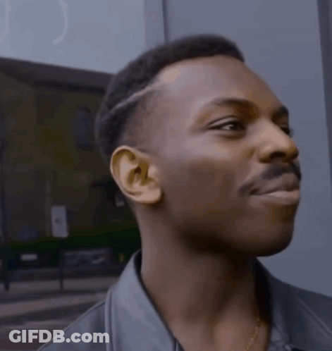 Man With Mustache In Black Jacket GIF