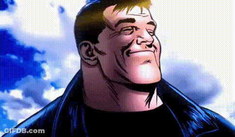 Man With Mustache In Black Shirt And Leather Jacket GIF