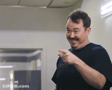 Man With Mustache In Black Shirt Saying Valley GIF