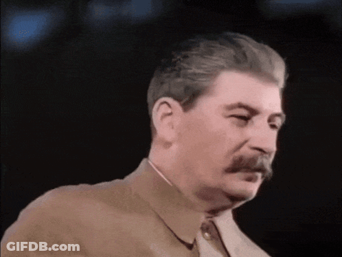 Man With Mustache In Brown Suit And Tie GIF