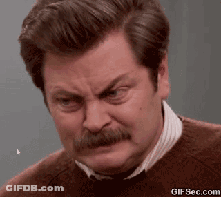 Man With Mustache In Dark Shirt GIF