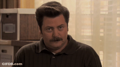 Man With Mustache In Dark Shirt GIF