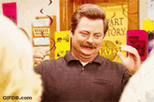 Man With Mustache In Front Of Fart Story Sign GIF