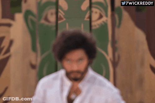 Man With Mustache In Front Of Focus GIF
