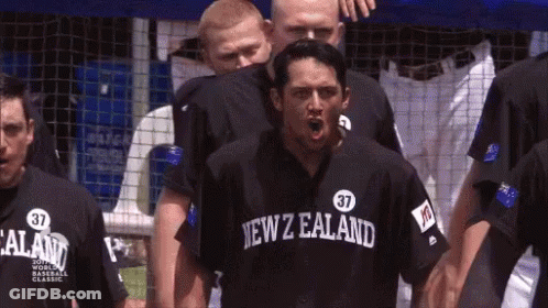 Man With Mustache In Hat And Blue Shirt Says Monday GIF