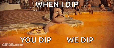 Man With Mustache In Orange Bathtub GIF