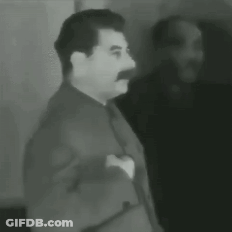 Man With Mustache In Suit GIF