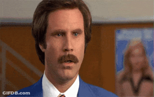 Man With Mustache In Suit And Tie Number 6 GIF