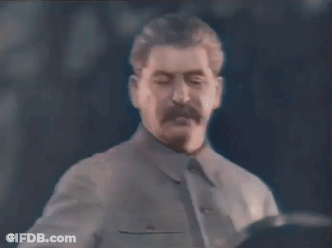 Man With Mustache In Suit GIF