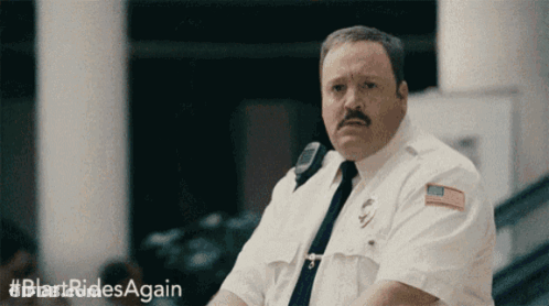 Man With Mustache In White Shirt And Black Tie GIF