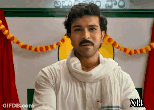 Man With Mustache In White Shirt And Scarf GIF