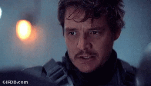 Man With Mustache Looking GIF