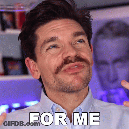 Man With Mustache Making Face For Me GIF