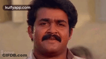 Man With Mustache Making Face GIF