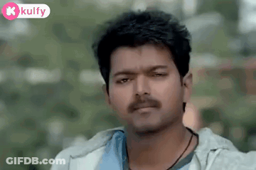 Man With Mustache Making Funny Face GIF