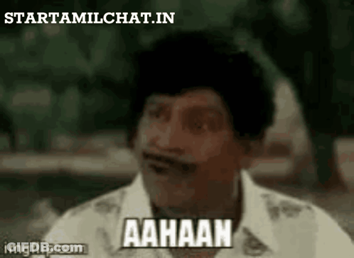 Man With Mustache Making Funny Face GIF