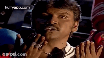 Man With Mustache Making Funny Face GIF