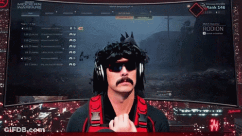Man With Mustache Playing Warfare GIF