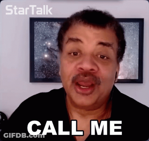 Man With Mustache Saying Call Me GIF