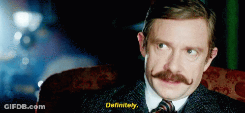 Man With Mustache Saying Definitely GIF