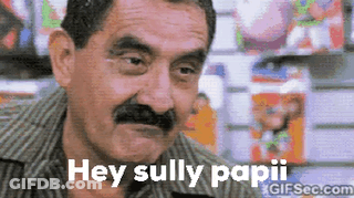Man With Mustache Saying Hey Sully Papii GIF