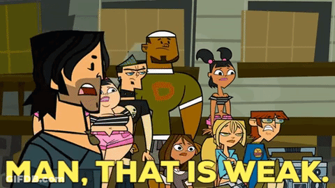 Man With Mustache Saying I Was Weak GIF