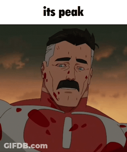Man With Mustache Saying Its Peak GIF