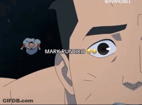 Man With Mustache Saying Mark Run Bro GIF