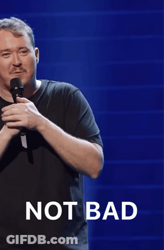 Man With Mustache Saying Not Bad GIF