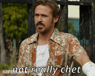 Man With Mustache Saying Not Really Chet GIF