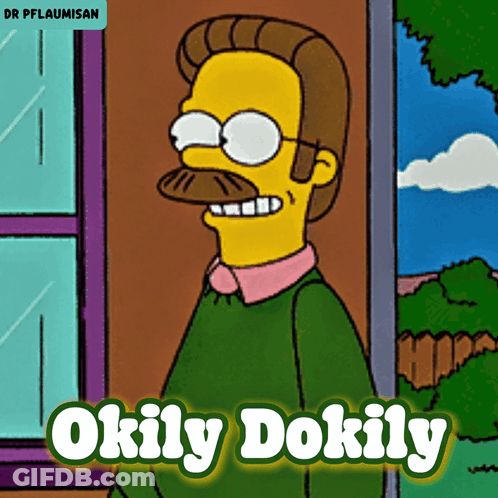 Man With Mustache Saying Okily Dokily GIF