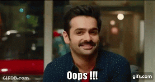 Man With Mustache Saying Oops GIF