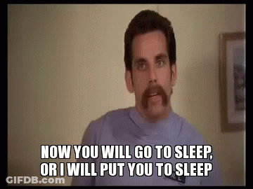 Man With Mustache Saying Sleep GIF