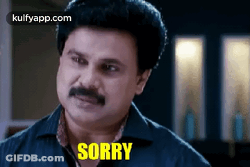 Man With Mustache Saying Sorry GIF