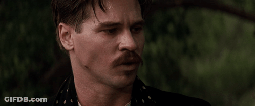 Man With Mustache Saying That Man Is My Friend GIF