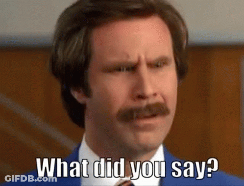Man With Mustache Saying What GIF