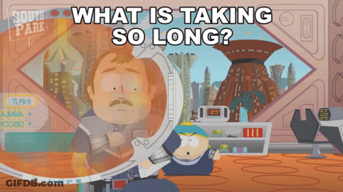 Man With Mustache Saying What Is Taking So Long GIF
