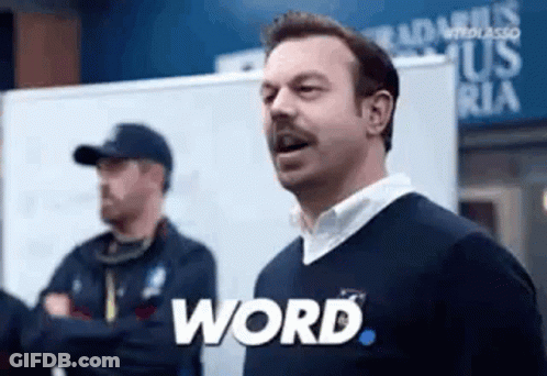 Man With Mustache Saying Word GIF
